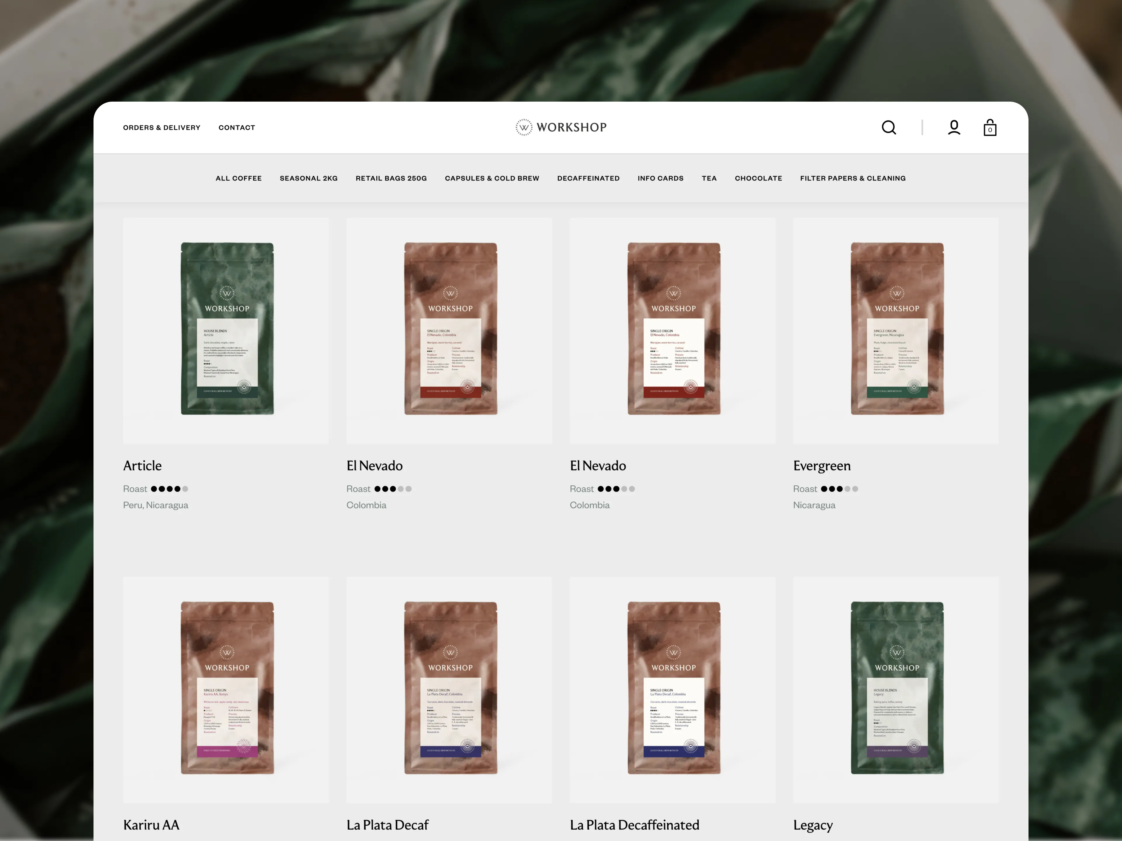 Workshop Coffee — hero