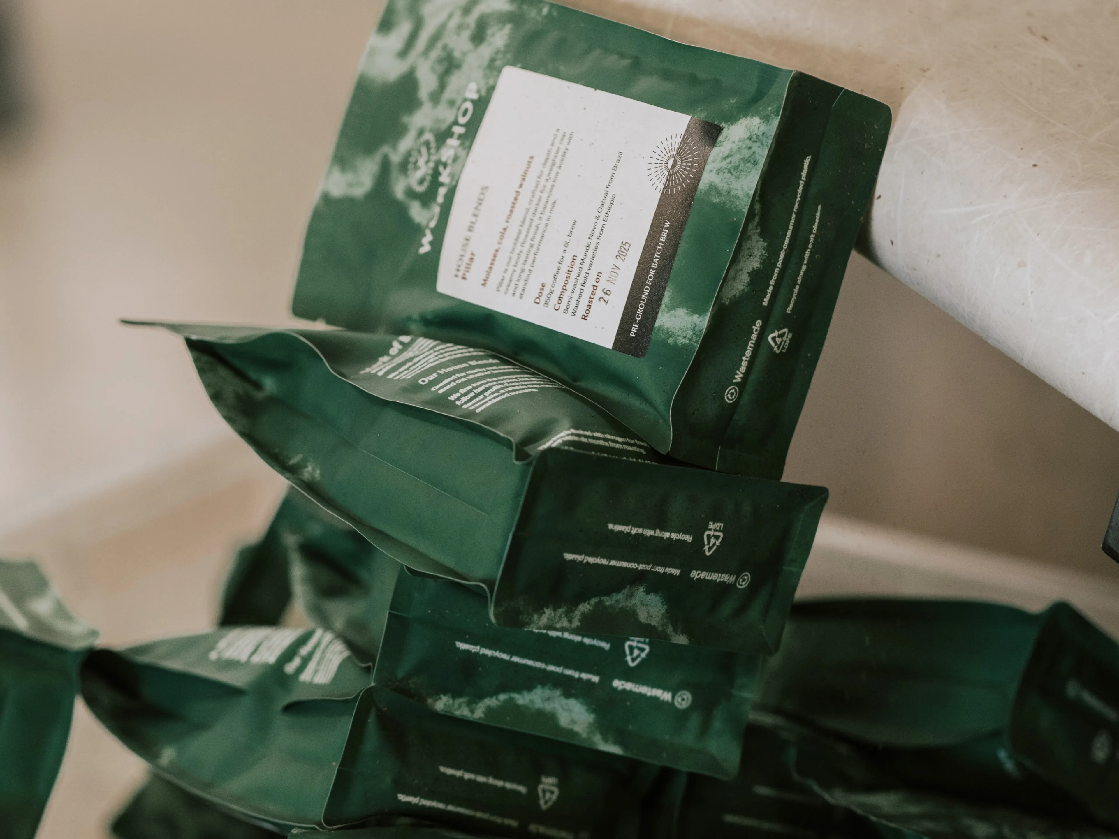 Workshop Coffee — green trade bags